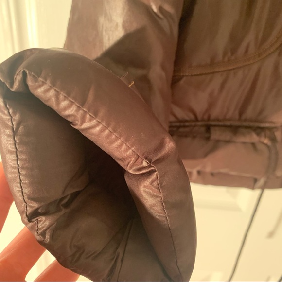 Good & Cool European stylish puffer jacket with faux fur collar brown waterproof - Picture 5 of 7